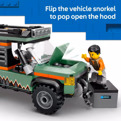 LEGO City Off-Road 4x4 Mountain Truck Toy - Building Toy Set for Kids  Boys and Girls  Ages 6+ - Fun Gift Idea for Birthdays and Holidays - with Adven