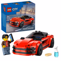 LEGO City Red Sports Car Toy - Building Toy for Kids  Boys and Girls  Ages 5+ - Educational Gift for Birthdays and Holidays - ...