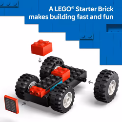 LEGO City Red Farm Tractor with Trailer & Sheep Toddler Learning Toy - Farm Toy with Tractor and Animal Figurines - Preschool Toy for Boys and Girls