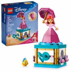 LEGO Disney Princess Twirling Ariel Toy - Building Toy for Kids  Girls and Boys  Ages 5+ - Little Mermaid Toy for Fans of Mov ...