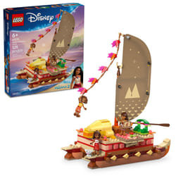 LEGO Disney Moana's Adventure Canoe Building Toy Set - Pretend Play Toy Boat for Kids  Girls & Boys  Ages 6+ - Disney Gift Idea for Fans of Moana - 43