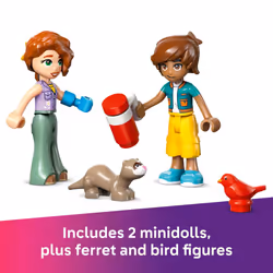 LEGO Friends Autumns Room Building Toy - Pretend Play Set for Kids  Girls and Boys  Ages 6+ - with 2 Minidolls  Bandit The Ferret  and Bird Figure - G