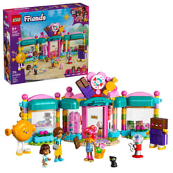 LEGO Friends Heartlake City Candy Store Building Toy - Pretend Play Set for Kids  Girls and Boys  Ages 6+ - with 2 Minidolls  a Micro-Doll  and a Cat
