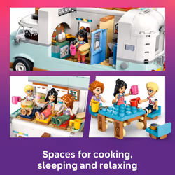 LEGO Friends Friendship Camper Van Adventure Toy Building Set - Pretend Play Set for Kids  Girls and Boys  Ages 7+ - Gift Idea for Birthday - with 3 M