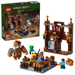 LEGO Minecraft Woodland Mansion Fighting Ring - Building Toy for Kids Age 10+ - Includes Steve  Garrett  & Henry Minecraft Figures  Plus a Chicken Joc