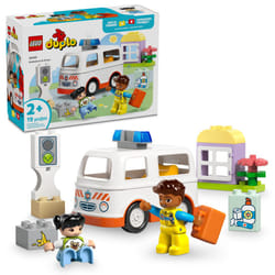 LEGO DUPLO Town Ambulance & Driver Building Toy Playset - Preschool Learning and Educational Ambulance Toy for Toddlers  Boys and Girls  Ages 2+ - Pre