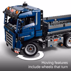 LEGO Technic Tipping Dump Truck Toy - Building Toy for Kids  Boys and Girls  Ages 9+  Construction Toy Truck - Birthday Gift Idea - 42203