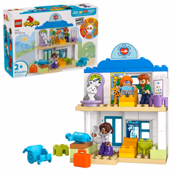 LEGO DUPLO Town First Time Visit with The Doctor Office Building Toy Playset - Preschool Learning and Educational Toy for Tod ...