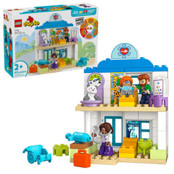 LEGO DUPLO Town First Time Visit with The Doctor Office Building Toy Playset - Preschool Learning and Educational Toy for Toddlers  Boys and Girls  Ag