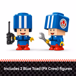 LEGO Super Mario: Mario Kart Toad's Garage - Nintendo Toy Building Set for Kids  Boys & Girls  Ages 8+ - Collectible Mario Kart Toy for Fans with 2 Bl