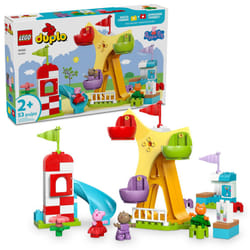 LEGO DUPLO Peppa Pig Funfair Toddler Toy - Sensory Toy Featuring Peppa Pig - Fun Gift for 2+ Year Old Boy or Girl - Helps Preschoolers Develop Color S