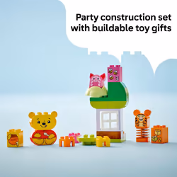 LEGO DUPLO Disney Winnie The Poohs Birthday Party Building Set - Baby Toy for 18 Months and Up - Sensory Toys to Inspire Imaginative Play - Building B