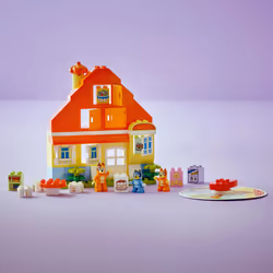 LEGO DUPLO Bluey: Blueys Family House with Memory Game - Toddler Toy for Kids Ages 3+ - Memory Game Playset Includes Bluey Figure - Preschool Toy Gift