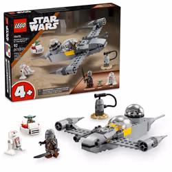 LEGO Star Wars: The Mandalorian Mando and Grogu's N-1 Starfighter Toddler Building Toy - Star Wars Baby Yoda Toy for Kids Bo ...