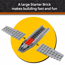 LEGO Star Wars: The Mandalorian Mando and Grogu's N-1 Starfighter Toddler Building Toy - Star Wars Baby Yoda Toy for Kids  Boys & Girls  Ages 4+ - Edu