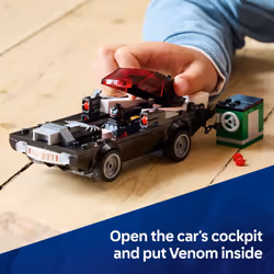 LEGO Marvel Spider-Man vs. Venom Muscle Car Toy - Building Set for Kids  Boys and Girls  Ages 7+ - with Spider-Man  Venom  and Spider-Woman Minifigure