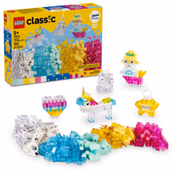 LEGO Classic Magical Transparent Box - Preschool Learning Toy for Boys and Girls Ages 5+ - Gift for Birthdays - Beginner Con ...