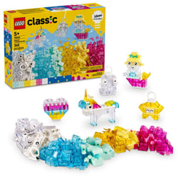 LEGO Classic Magical Transparent Box - Preschool Learning Toy for Boys and Girls  Ages 5+ - Gift for Birthdays - Beginner Construction Set - Colorful