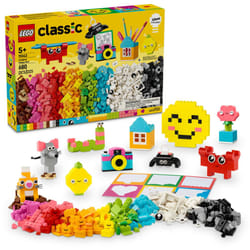 LEGO Classic Creative Happy Box Building Toy Set - Building Blocks Toy for Kids  Boys and Girls  Ages 5+ - Learning and Educational Toy for Preschool