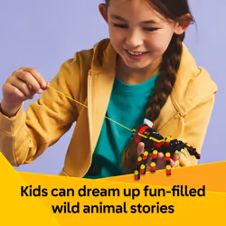 LEGO Creator 3 in 1 Wild Animals Surprising Spider Toy - Building Toy with 3 Build Options  Spider  Scorpion  or Snake - Animal Figures for Kids  Boys
