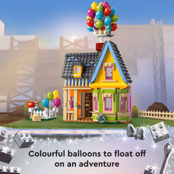 LEGO Disney and Pixar Up House  Classic Disney Celebration Building Toy Set for Kids and Movie Fans Ages 9 and Up  A Fun Gift for Disney Fans and Anyo