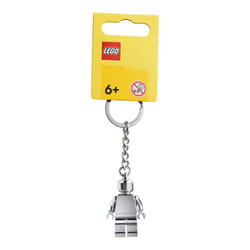 LEGO City Metallic Silver Minifigure Key chain Keyring 854305