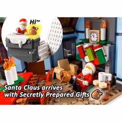 LEGO Icons 10293 Santa's Visit Winter Village Collections (1445 Pieces)