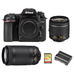 NIKON D7500+AF-P 18-55MM+AF-P70-300MM+SanDisk Extreme 64G SD+ EN-EL15A