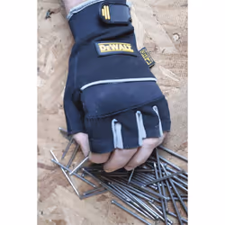 DEWALT DPG230 Synthetic Leather Technician's Fingerless Glove - Size M
