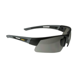 DEWALT Unisex DPG100 Half Frame Comfort Fit Protective Eyewear Black Frame Smoke Lens