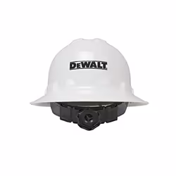 DEWALT DPG11FB Full Brim Hard Hat with Ratchet Suspension - White
