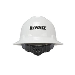 DEWALT DPG11FB Full Brim Hard Hat with Ratchet Suspension - White