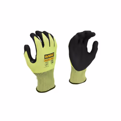 DEWALT DPG855L EU Hi-Vis Cut D Grip Gloves - L (Size 9) DEWDPG855L