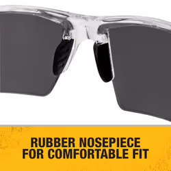 DEWALT DPG100T-2D Crosscut Safety Glasses - Translucent Half Frame - Smoke Lens - ANSI Z87.1+ - 1 Pair