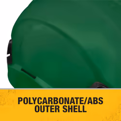 DEWALT DPG22 Green Type II Class E 4-Point Ratcheting Safety Helmet