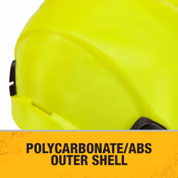 DEWALT DPG22 Hi-Vis Lime Type II Class E 4-Point Ratcheting Safety Helmet