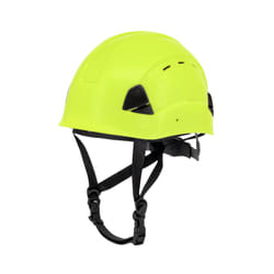 DEWALT DPG22V Hi-Vis Lime Type II Class C 4-Point Ratcheting Vented Safety Helmet