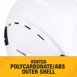 DEWALT DPG22V Ice Type II Class C 4-Point Ratcheting Vented Safety Helmet