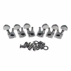 Wilkinson 3x3 ROTO Style Guitar Tuners Tuning Keys Pegs Guitar Machine Heads for Les Paul or Acoustic Guitars Chrome