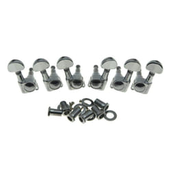 Wilkinson 3x3 ROTO Style Guitar Tuners Tuning Keys Pegs Guitar Machine Heads for Les Paul or Acoustic Guitars Chrome
