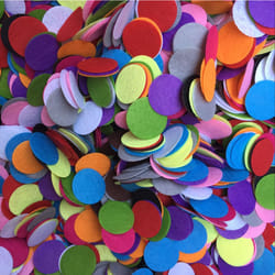 BLUE GARLIC Round Felt Circles Felt Pads Mixed Color Felt for DIY and Sewing Handcraft (1.0""-500pcs)