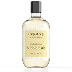 Deep Steep Bubble Bath, Lemon cream, 17 Ounce
