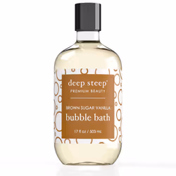 Deep Steep Bubble Bath 17 oz Brown Sugar Vanilla