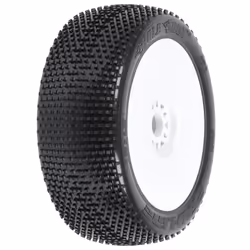 Pro-Line Racing Hole Shot 2.0 S3, Wheels & tires set, Nylon, Rubber, Black, White