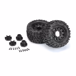 Pro-Line Racing Trencher Radio-Controlled (RC) model part/accessory Wheels & tires set
