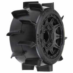 Pro-Line Racing Sand Paw LP, Wheels & tires set, Nylon, Black