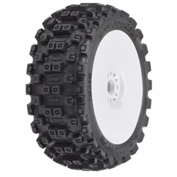 Pro-Line Racing Badlands MX M2, Wheels & tires set, Nylon, Rubber, Black, White