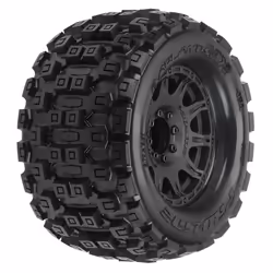 Pro-Line Racing Badlands MX38, Wheels & tires set, Nylon, Rubber, Transparent