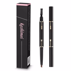 Eyebrow Pencil 2 Packs Waterproof Smudge-Proof Brow Pencil with Brow Brush Automatic Eye Brow Makeup Kit Light Brown1