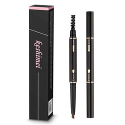 Eyebrow Pencil 2 Packs  Waterproof Smudge-Proof Brow Pencil with Brow Brush  Automatic Eye Brow Makeup Kit  Light Brown1